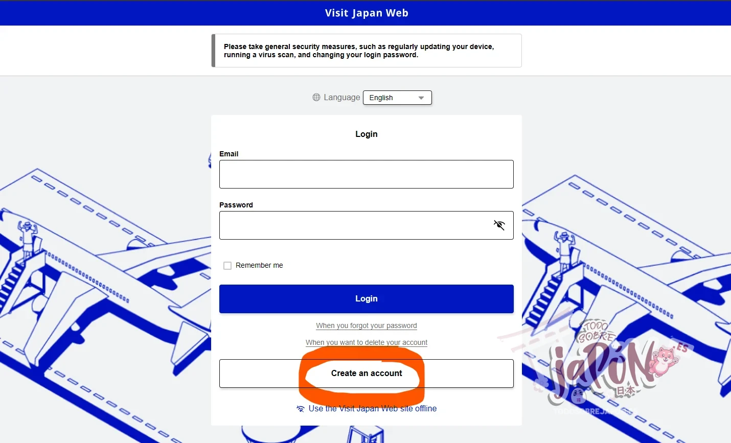 tutorial visit japan web