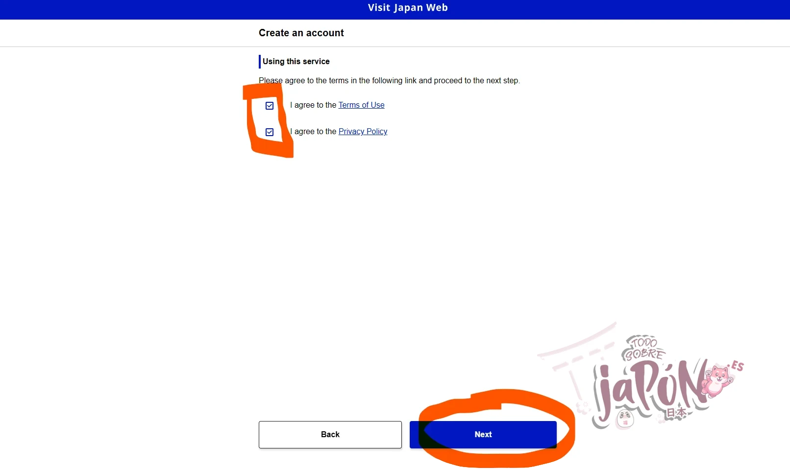 tutorial visit japan web