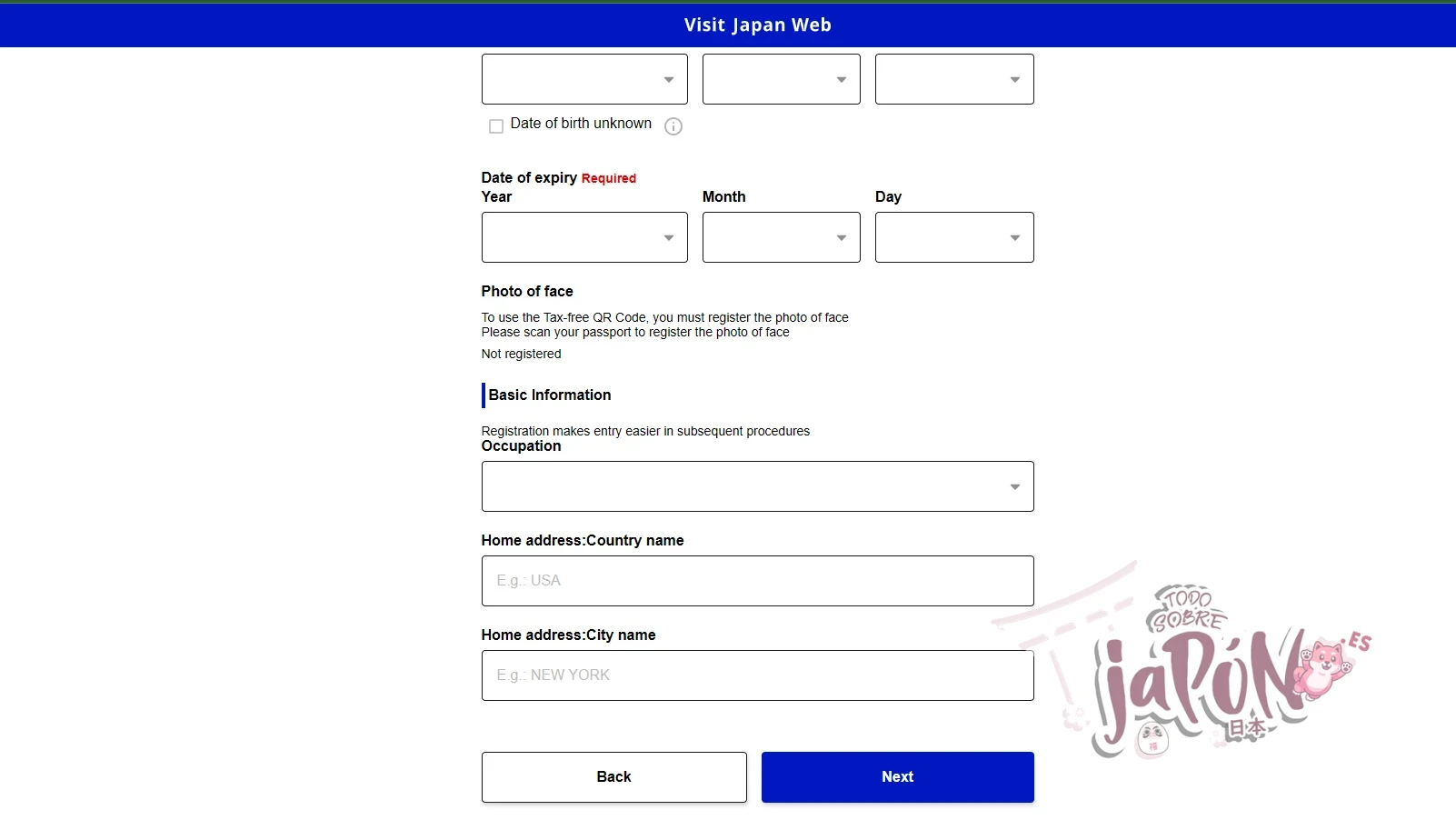 tutorial visit japan web