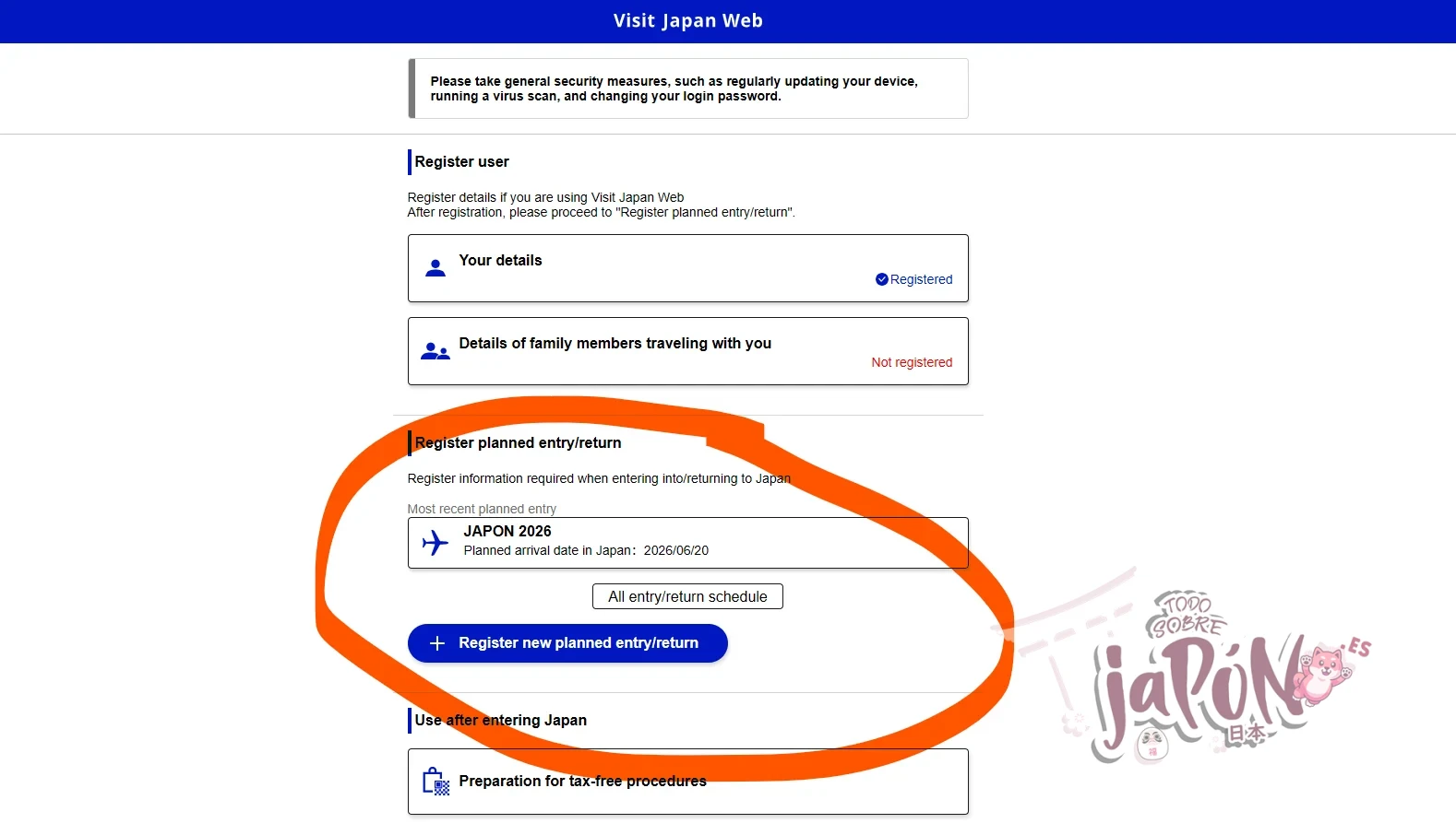 tutorial visit japan web