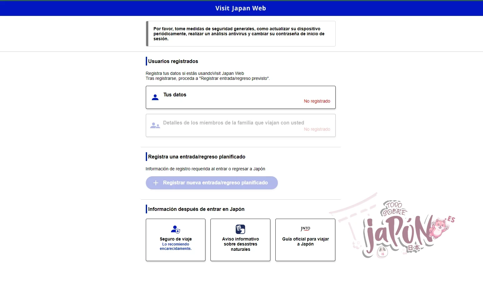 tutorial visit japan web